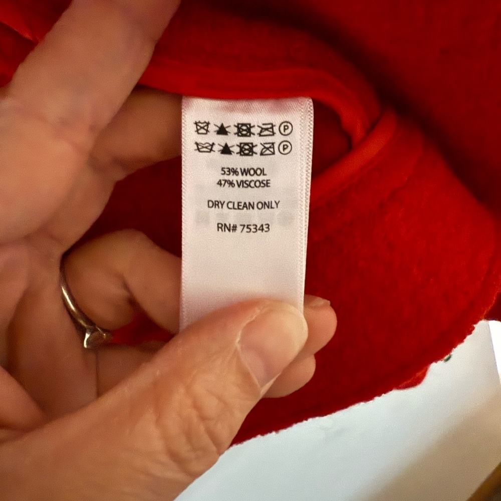 {Tahari}-Size: M-Wool Blend Biker Jacket - Picture 4 of 4